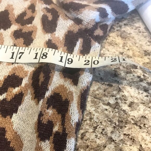 A New Day Leopard Print Cream Brown Women's Small - Picture 3 of 12